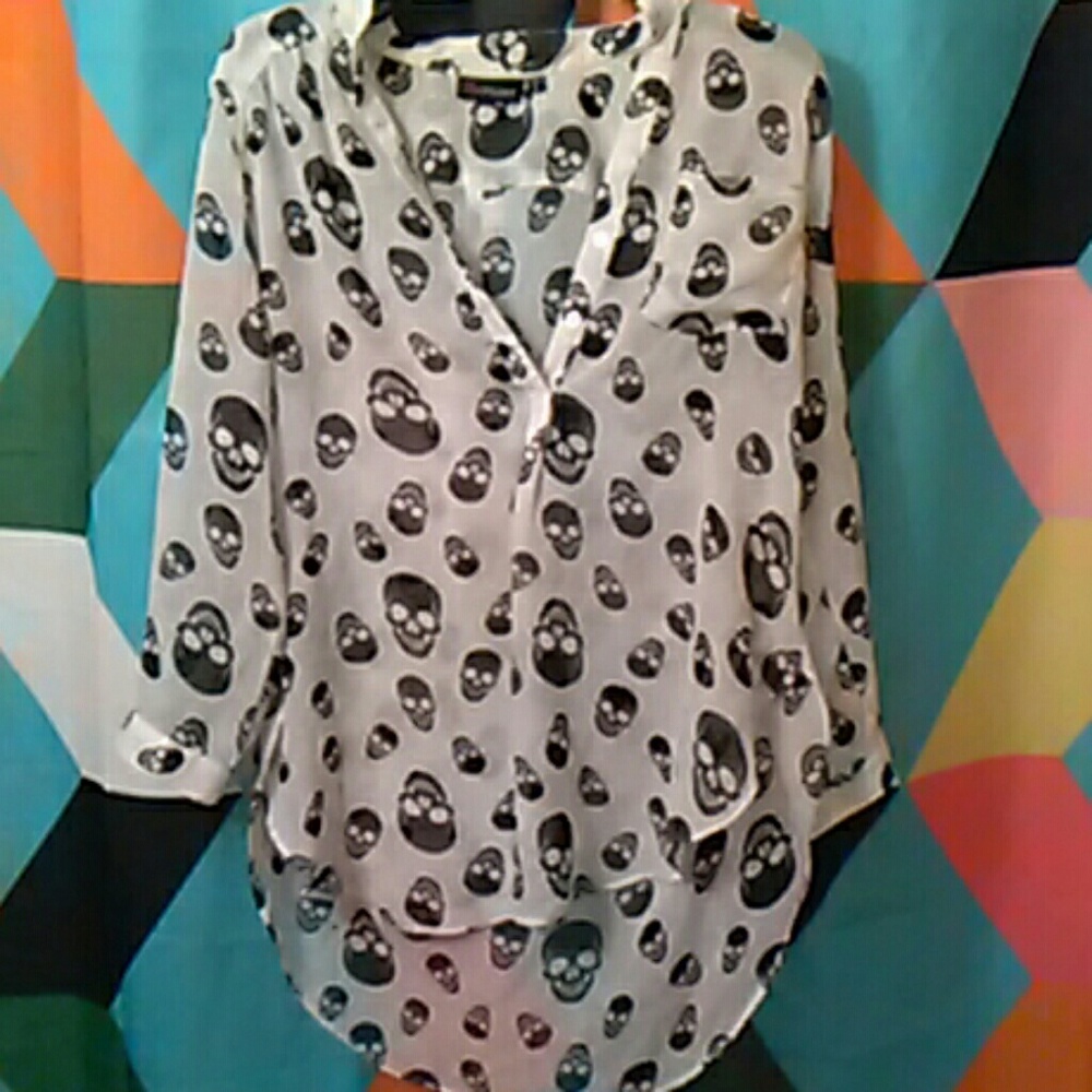 Ultra Flirt Skull Blouse
